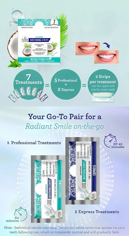 Natural Coconut Whitening Strips