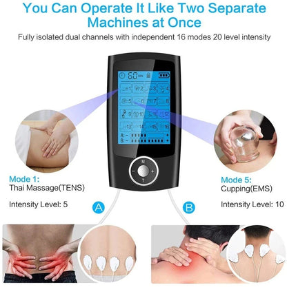 EMS Muscle Stimulator & TENS Therapy Device