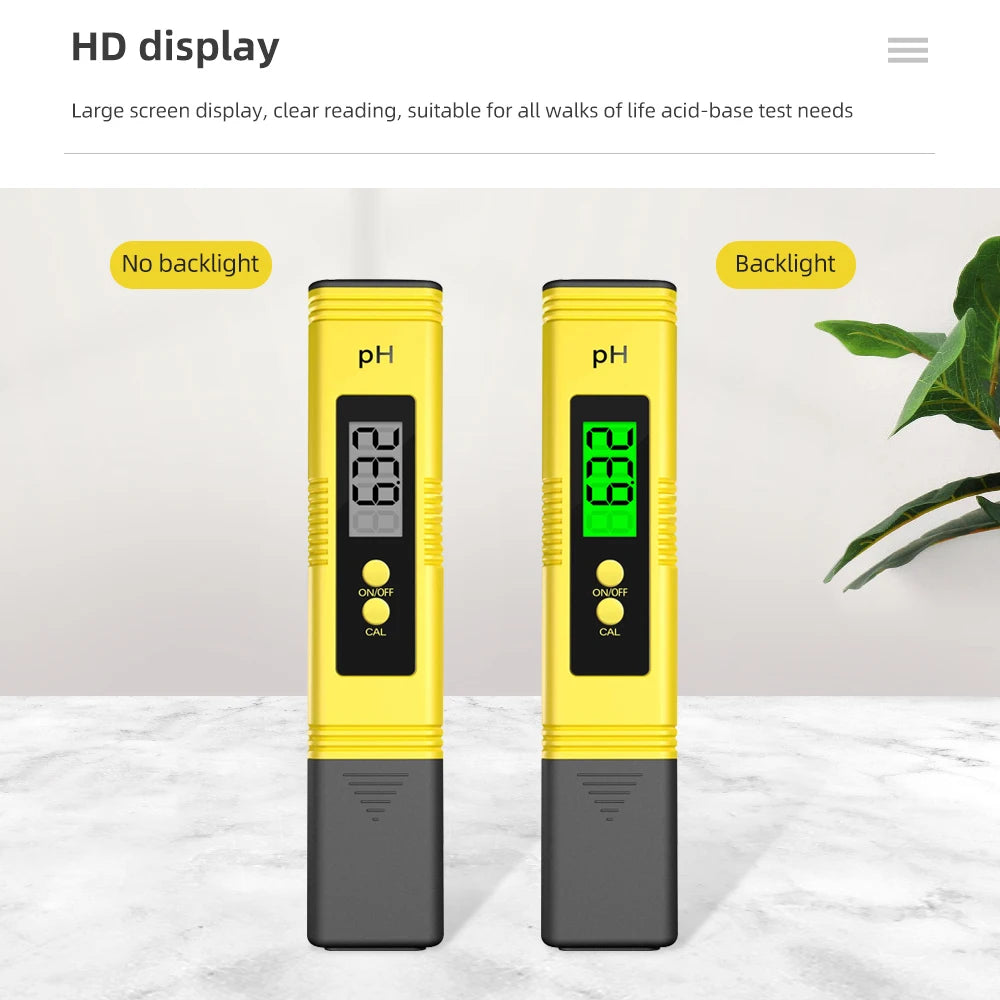 Digital pH Meter | Water Quality & Purity Tester