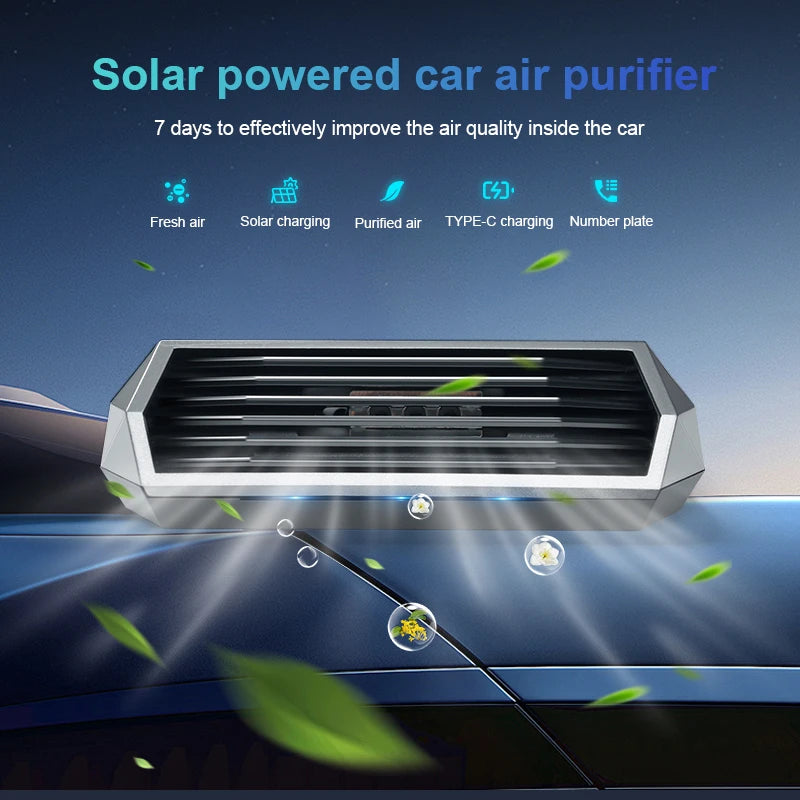 Solar-Powered Car Air Purifier