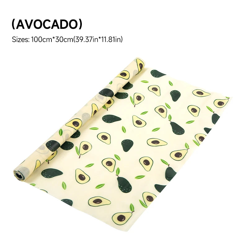 Reusable Plastic-Free Beeswax Food Wrap Roll