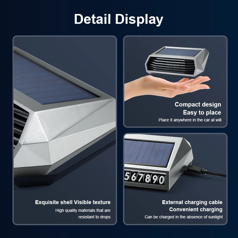 Solar-Powered Car Air Purifier