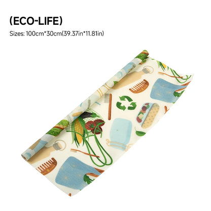 Reusable Plastic-Free Beeswax Food Wrap Roll