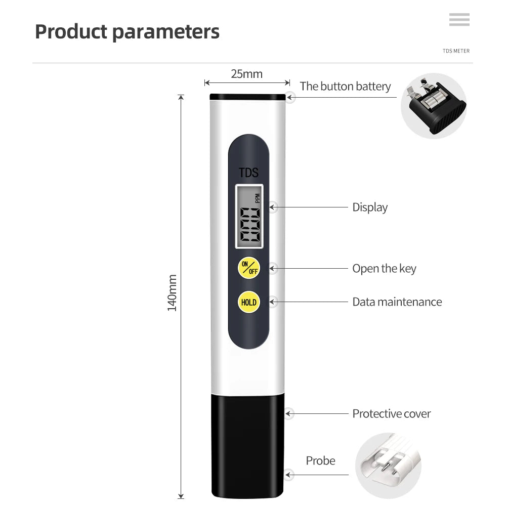Digital TDS Meter | Water Contaminant Tester