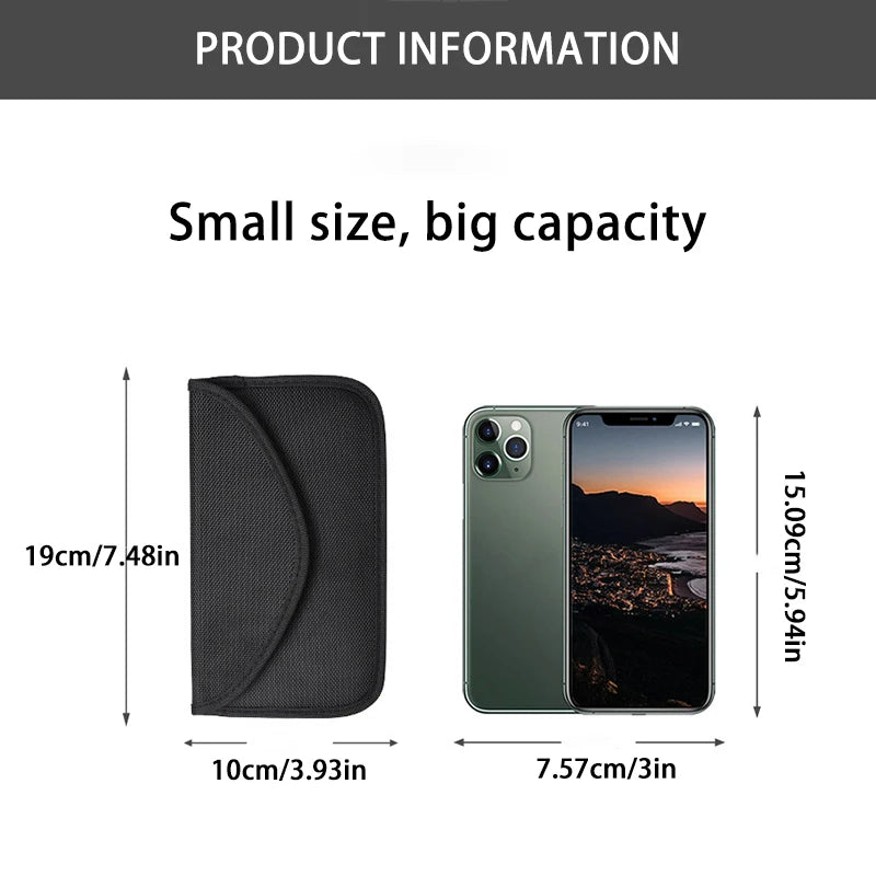 RFID Signal Blocker Faraday Phone Pouch