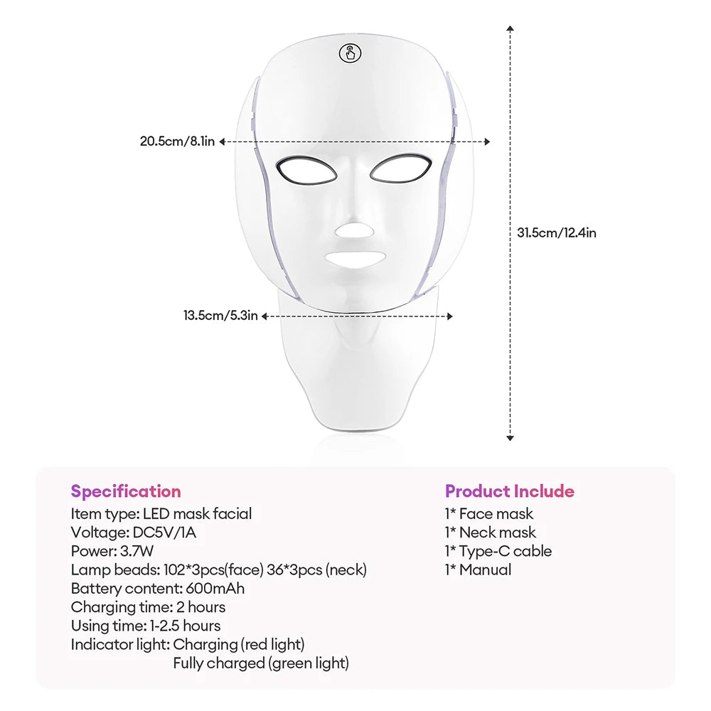 LED Light Therapy Face Mask