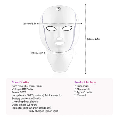 LED Light Therapy Face Mask