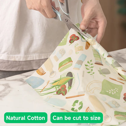 Reusable Plastic-Free Beeswax Food Wrap Roll