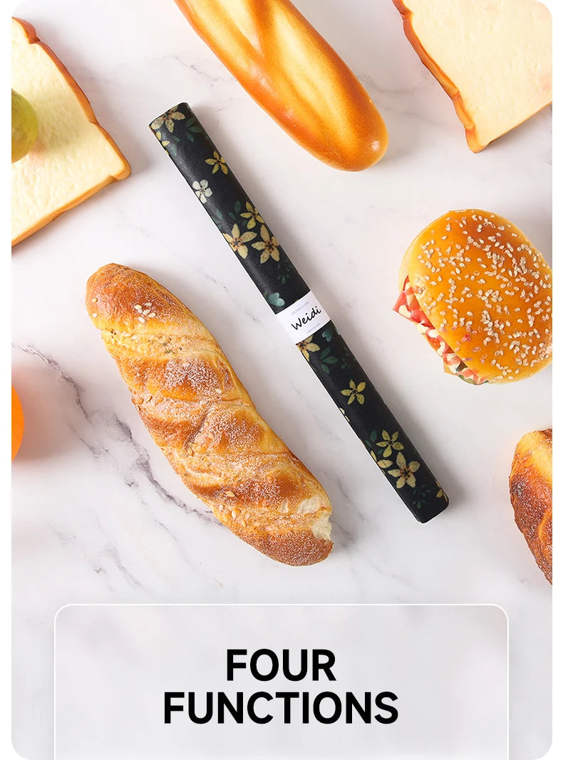 Reusable Plastic-Free Beeswax Food Wrap Roll