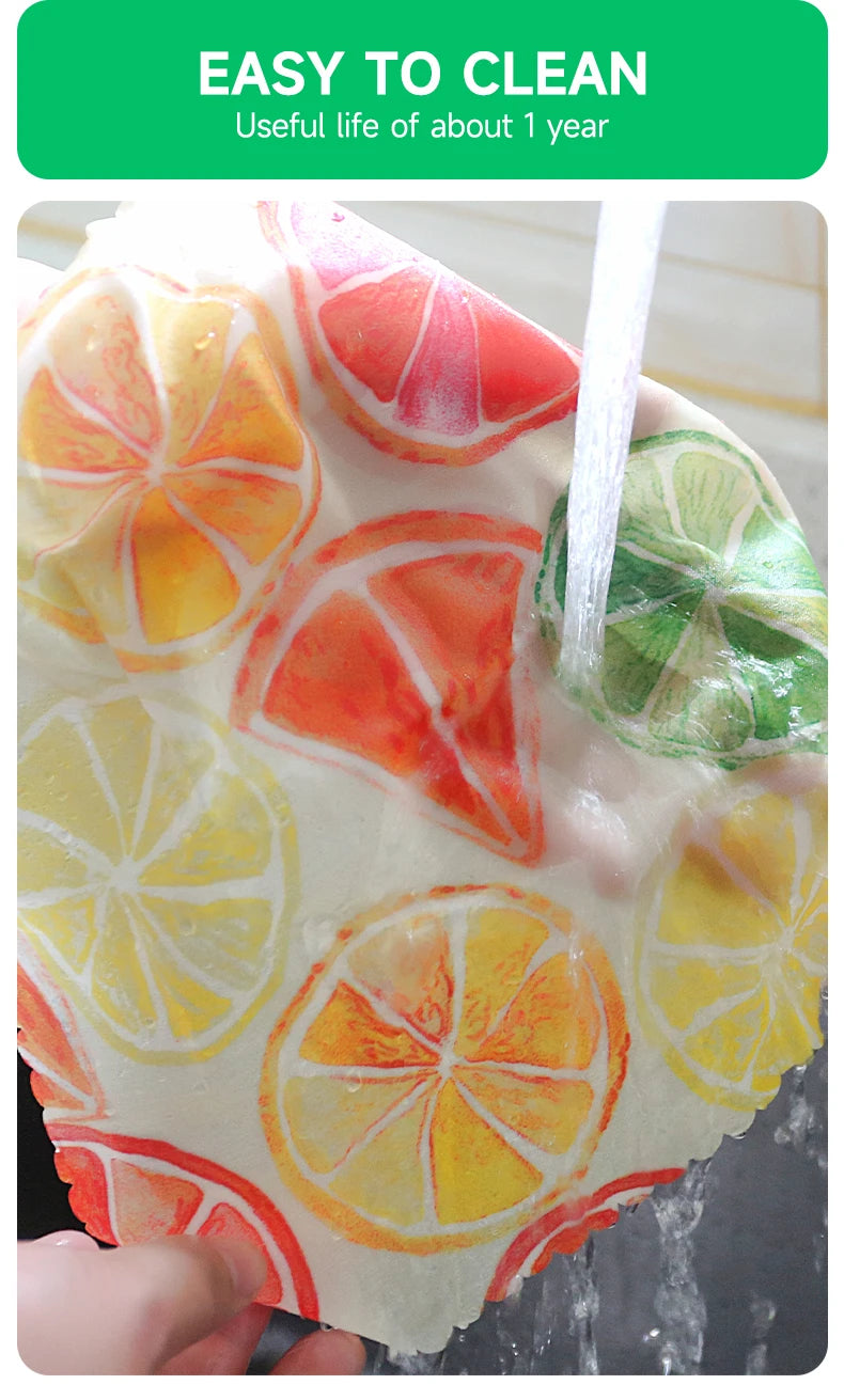 Reusable Plastic-Free Beeswax Food Wrap Roll