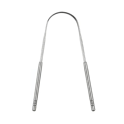 4 Piece Premium Metal Tongue Scraper Set