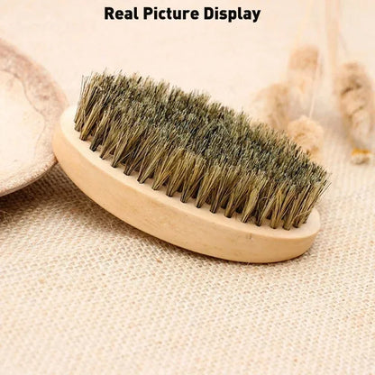 Boar Bristle Beard Brush & Comb Kit