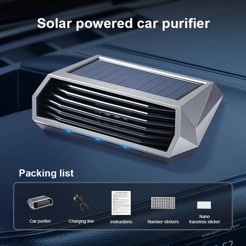 Solar-Powered Car Air Purifier