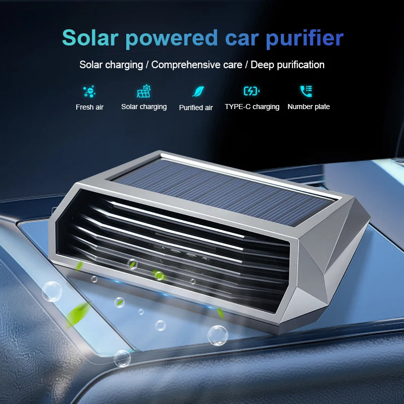 Solar-Powered Car Air Purifier