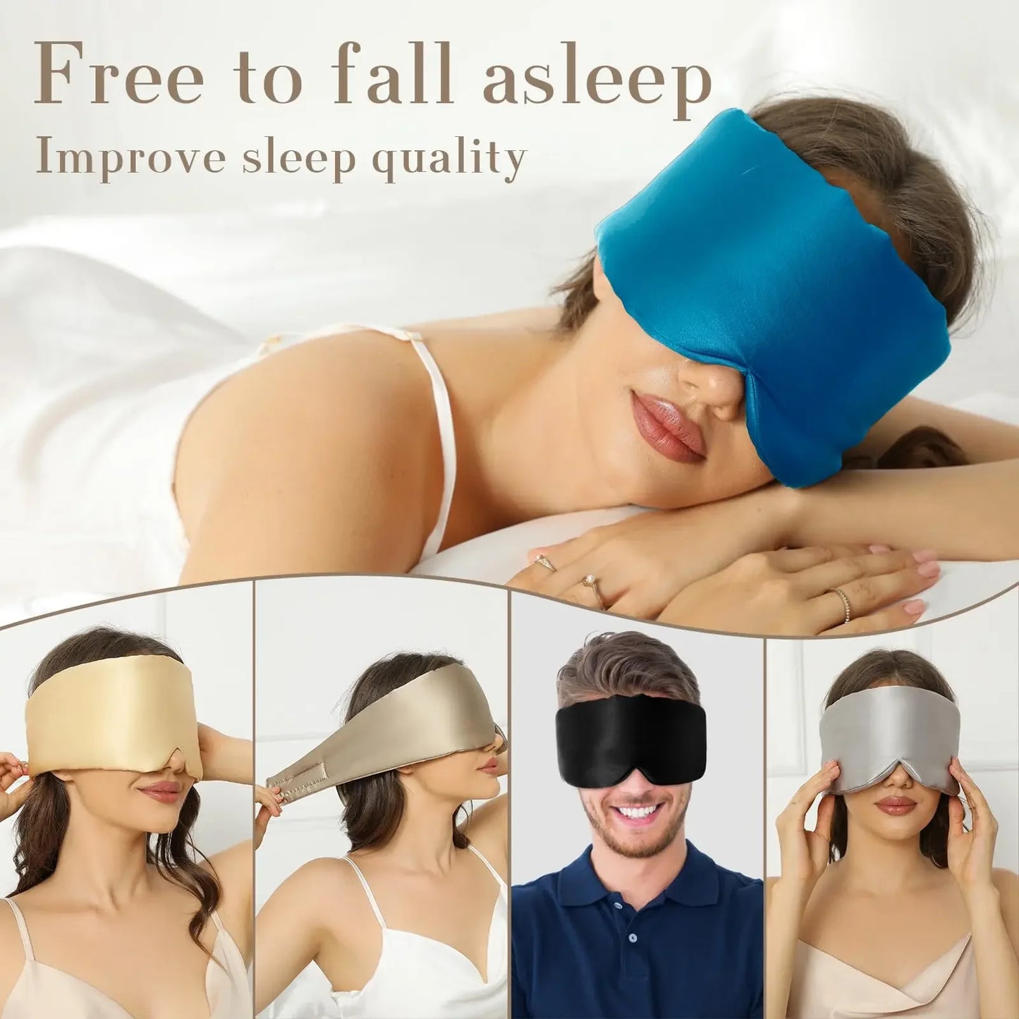 100% Mulberry Silk Blockout Sleeping Mask