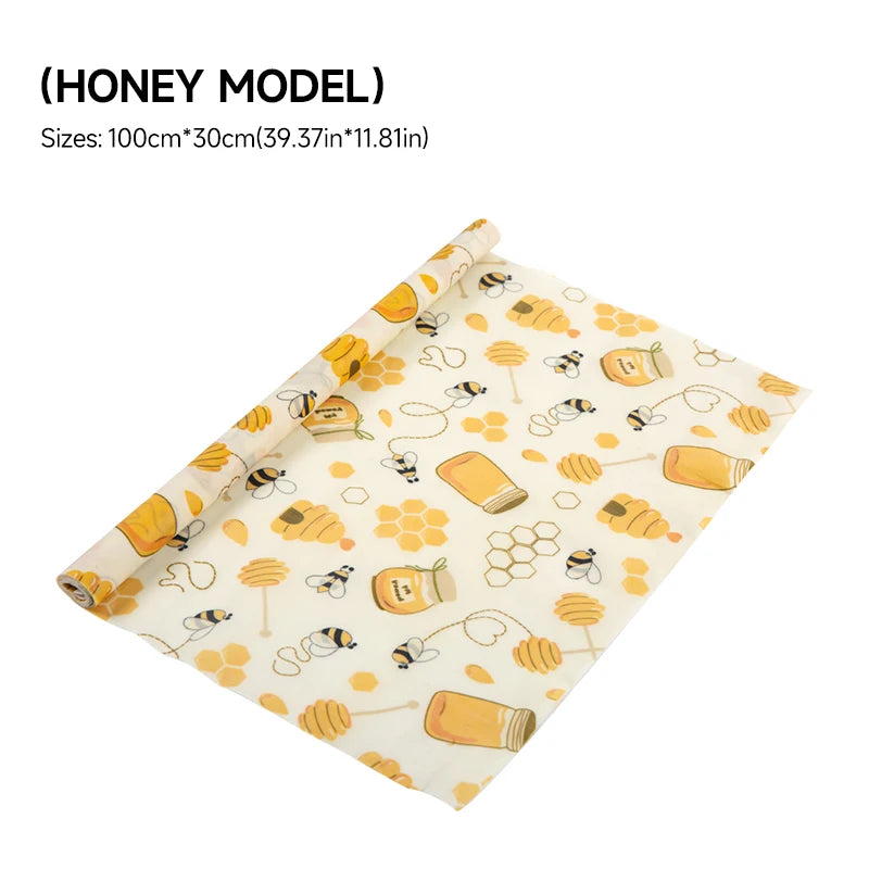 Reusable Plastic-Free Beeswax Food Wrap Roll