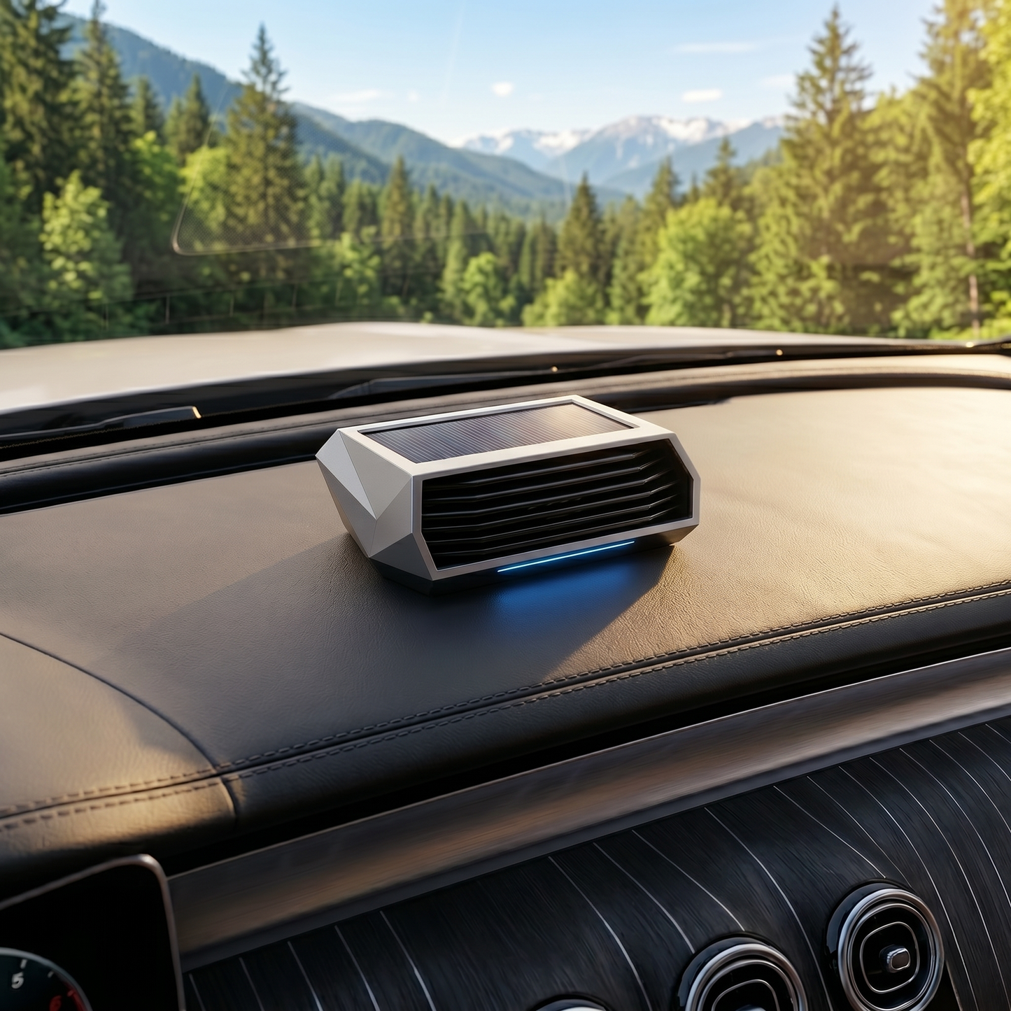 Solar-Powered Car Air Purifier
